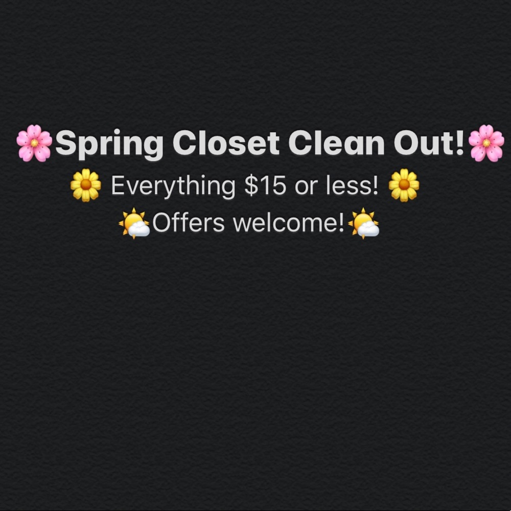 Spring clean out!